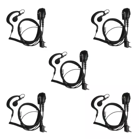 5 x JD-2302 HEADSET WOUXUN, KENWOOD VAIHDETTAVALLA KUULOKKEELLA - Kenwood 2-pin headsetit - 140670 - 1