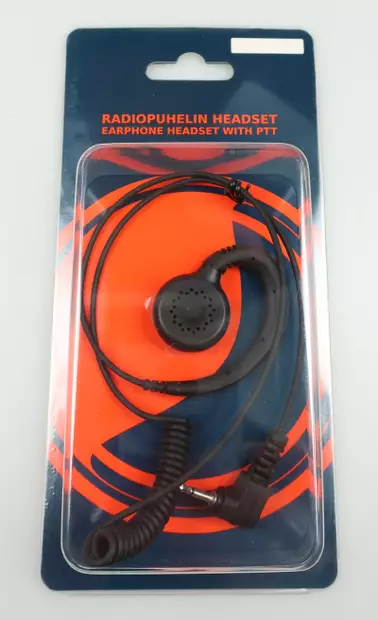 E-27-K NUTIPÄÄKUULOKE 2,5mm KULMAPLUGILLA, KENWOOD, WOUXUN, JAHTIJAKT MYÖS KUULOSUOJAN ALLE - Korvakuulokkeet 2,5mm liittimellä - 991110 - 2