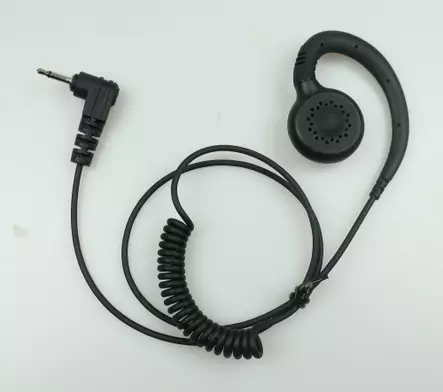 E-27-K NUTIPÄÄKUULOKE 2,5mm KULMAPLUGILLA, KENWOOD, WOUXUN, JAHTIJAKT MYÖS KUULOSUOJAN ALLE - Korvakuulokkeet 2,5mm liittimellä - 991110 - 1