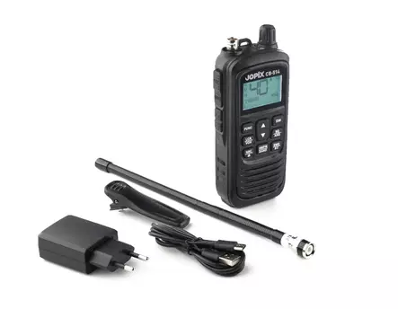 JOPIX CB514 CARKIT NRC CB27 LA-KÄSIPUHELIN USB-C LADATTAVALLA AKULLA JA 12V SUORASYÖTTÖSARJALLA - CB27 LA-radiopuhelimet 26-28 MHz - 201051 - 2