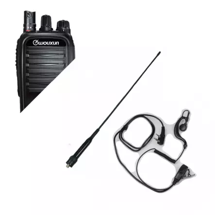 WOUXUN KG-R95 RHA68 LONG68 METSÄANTENNI + C-LENKKIHEADSET METSÄSTYS VHF TEHO 8W KAHDELLA ANTENNILLA - RHA68 TARJOUSPAKETIT - 1400231 - 1
