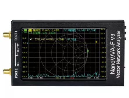 NANOVNA-F V3 VNA 6G, 1MHz - 6GHz ANTENNIANALYSAATTORI, NOPEA PROSESSORI, ISO AKKU! - Antennianalysaattorit - 618022 - 1