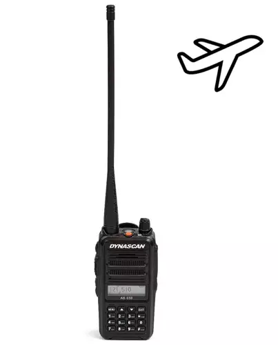 DYNASCAN AIR AB-650 ILMAILU VHF-PUHELIN 118 - 137MHz AM 5W - Ilmailuradiopuhelimet 108-136 MHz - 203012 - 2