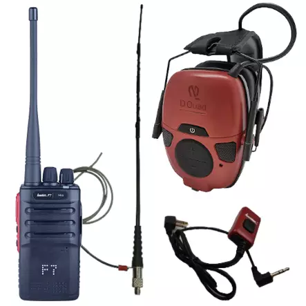 HUNTER F7 RHA68 VHF + KOMPRO-antenni + HUNTER DQUAD + HEADSET 3,5mm METSÄSTS VHF (PRO-PAKETTI) - RHA68 TARJOUSPAKETIT - 140302 - 1