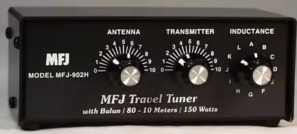 MFJ-902H HF PIENI ANTENNIVIRITIN BALUNILLA 10 - 80m 150W - Antennivirittimet ja maatasot - 617052 - 1