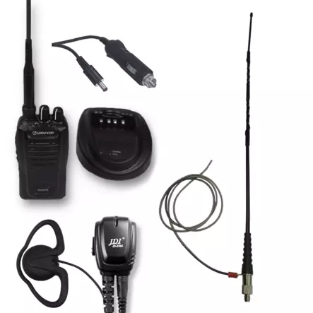 WOUXUN KG-819 BLACK RHA68 + MAATASOANTENNI + JD-2302 HEADSET METSÄSTS VHF - RHA68 TARJOUSPAKETIT - 140252 - 1