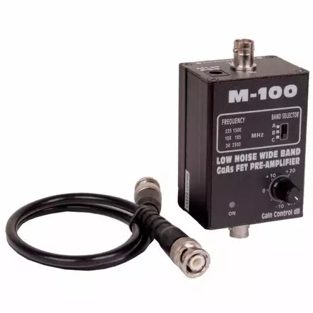 M-100 PRO GaAs FET VASTAANOTTOVAHVISTIN SÄÄDETTÄVÄ 24-2300MHz - Vastaanottovahvistimet - 616003 - 2