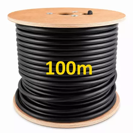 100m RG213 PREMIUM MIL SPEC KOAKSIAALIKAAPELI PUUKELALLA - Koaksiaalikaapelit - 701034 - 1