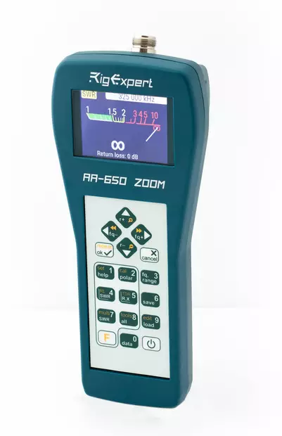 RIGEXPERT AA-650 ZOOM BLUETOOTH 0,1 - 650MHz ANTENNI ANALYSAATTORI - Antennianalysaattorit - 618005 - 1
