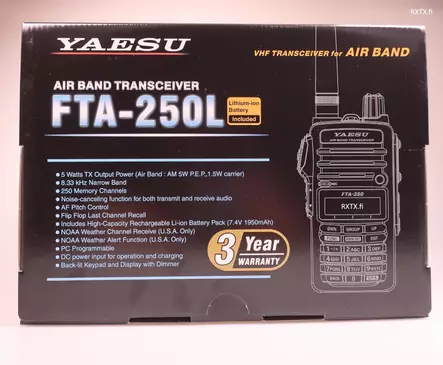 YAESU FTA-250L ILMAILU VHF RADIOPUHELIN - Ilmailuradiopuhelimet 108-136 MHz - 203005 - 2