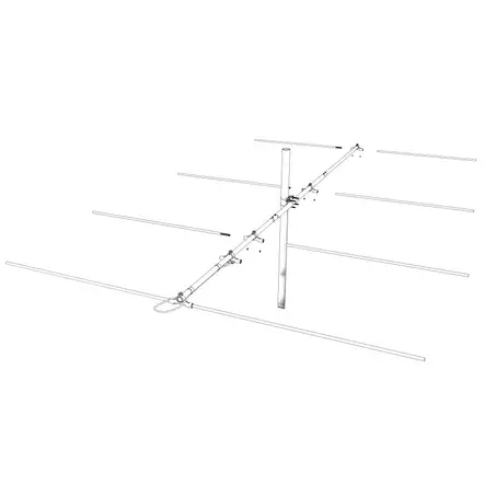 YAGI 5 SUUNTA-ANTENNI 70MHz 5-elem. GAIN 10,7 dBi - RHA68 Tukiantennit 68-72MHz - 503066 - 2
