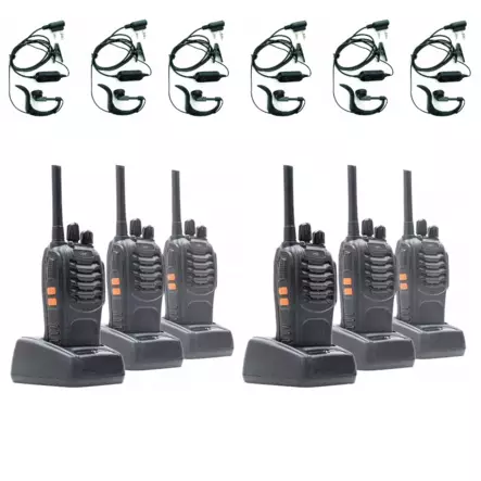 R40 PMR446 RADIOPUHELIN 6-PAKETTI Li-ion 1200 AKUILLA ja HEADSETEILLÄ - PMR446 KÄSIRADIOPUHELIMET - 2070406 - 1