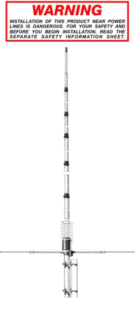 SIRIO 5/8 NEW 2 TORNADO 27 CB27 TUKIASEMA-ANTENNI 7,2m UPDATED! - CB tukiantennit 26-30MHz - 503006 - 1