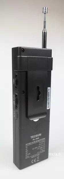 TECSUN PL-368 DSP MUSTA MAAILMANRADIO AM/FM/SSB MULTIBAND, ETM+, USB-LATAUS - Maailmanradiot 0,1-30MHz - 401017 - 2