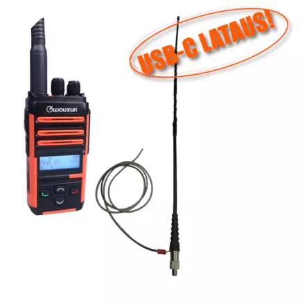 WOUXUN R59 RHA68 METSÄSTYS VHF + KOMPRO 70 TEHOANTENNI USB-C LATAUS !!! - RHA68 TARJOUSPAKETIT - 140299 - 1