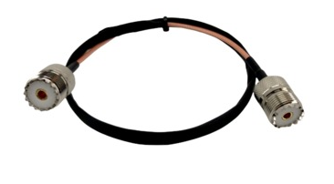 50cm IKKUNALÄPIVIENTI VALMISKAAPELI UHF-naaras / UHF-naaras - Ikkunaläpiviennit - 705009 - 1