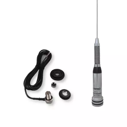 SIRIO HPS-58AC VHF 5/8 TEHOANTENNI ja JALKA 136-174MHz JOUSELLA 4,15 dBi - VHF autoantennit 50-225 MHz - 502189 - 1